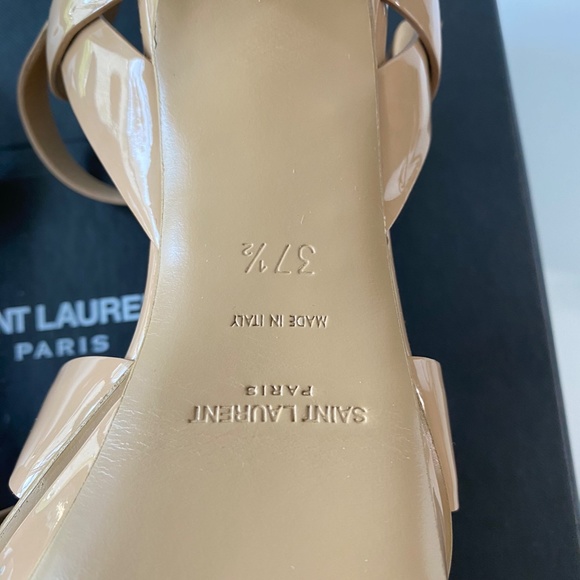 Tribute 75MM Patent Leather Platform Sandals size 37.5 - Picture 7 of 8